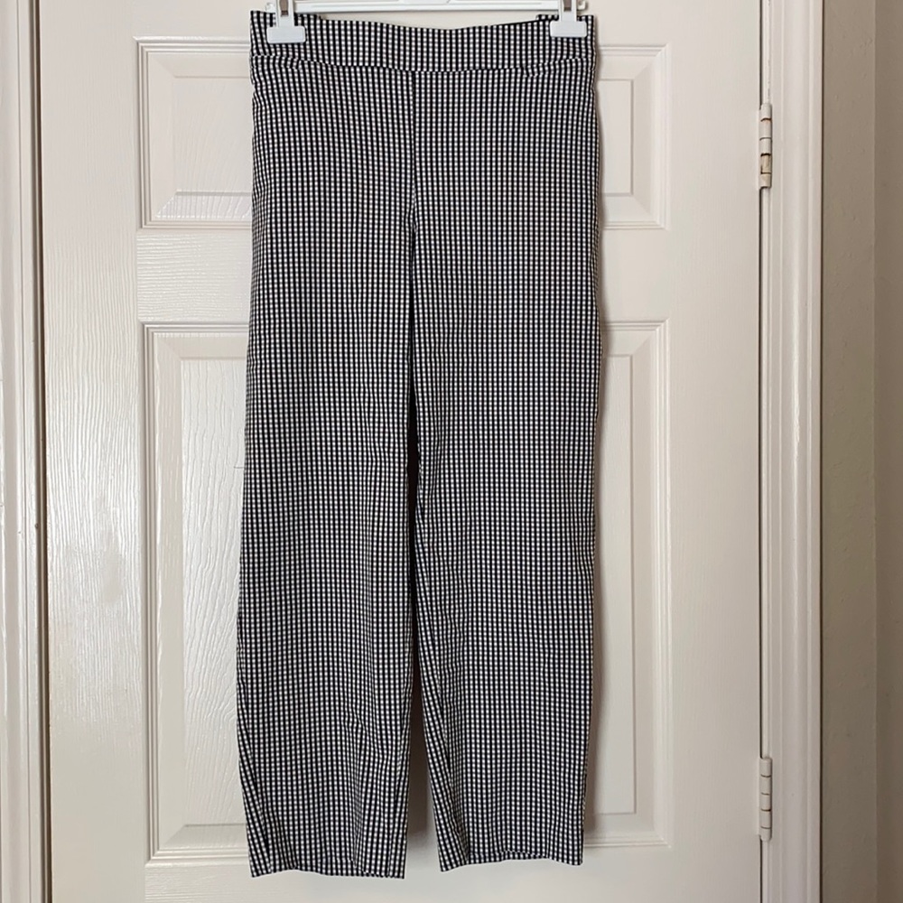 Lane Bryant Black/White Check Ankle Pants Size 20R
